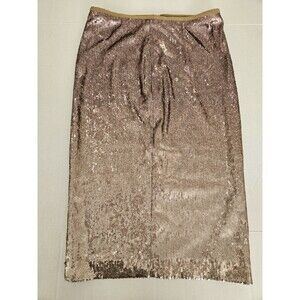 Donna Karan Black Label Vintage Sequinned Ombre Pencil Skirt Size 4